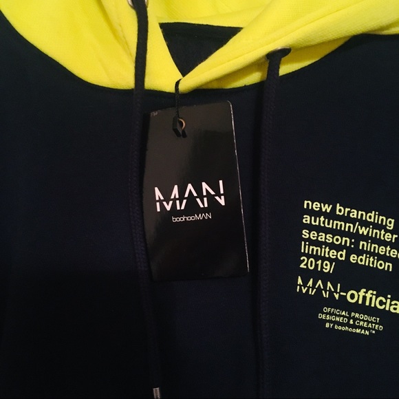 Boohoo Man Hoodie - New with tags - Large - Picture 5 of 5